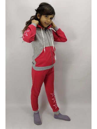 Дитячий спортивний костюм для дівчинки 2-х нитка "Zvezdochki"