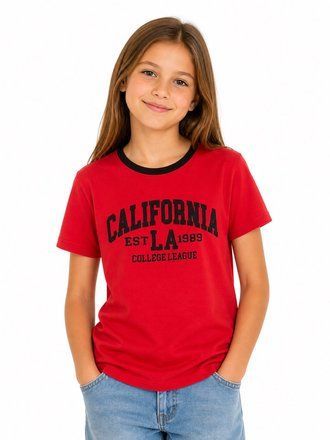 Футболка &ldquo;California&rdquo; червона 36р