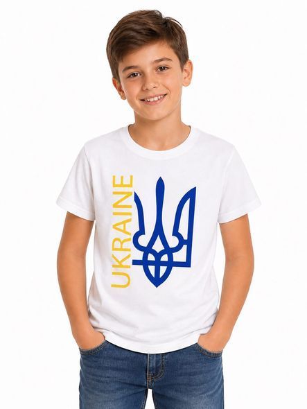 Футболка дитяча "Ukrainian" біла  30р