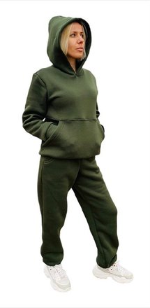Жіночий теплий спортивний костюм Хакі 42-44р