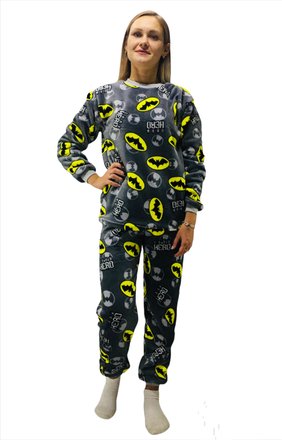 Махровая пижама "Бетмен" 40-42