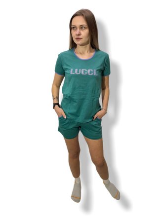 Женская пижама "Lucci" зеленая 44-46