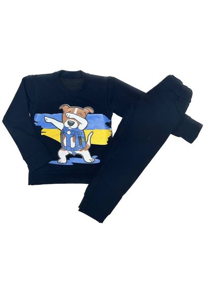 Детский спортивный костюм Патрон (2-х нить)Синий