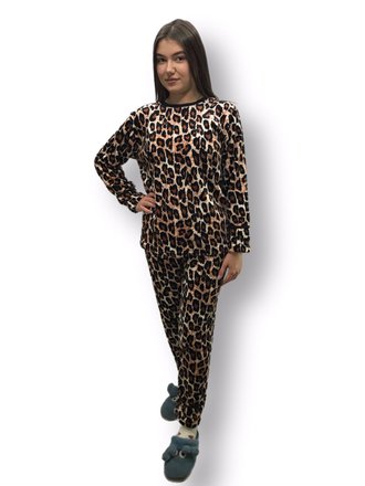 Пижама женская махровая "Лео" 48-50